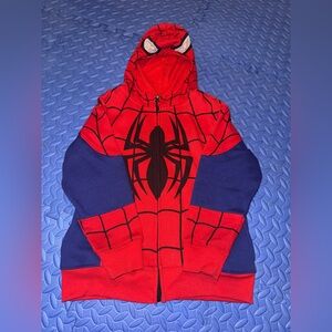 Kids Red and Blue Spider Hero Costume Hoodie